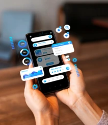 Mobile chatbot interface